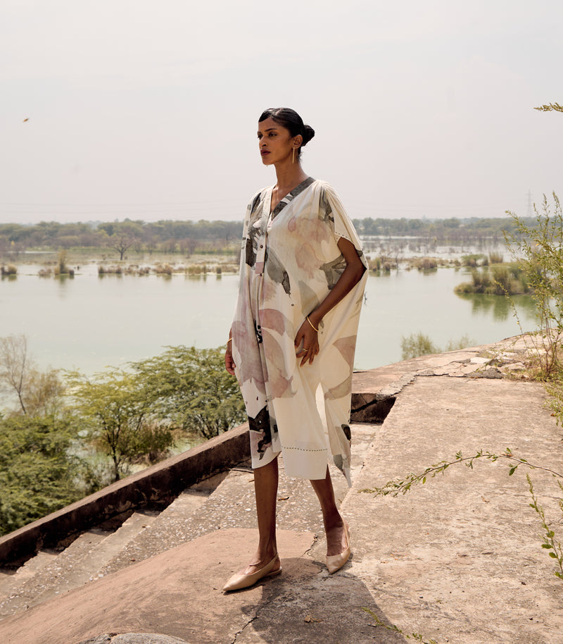 Ibis kaftan dress cotton by Khara Kapas in multi for women in Singapore