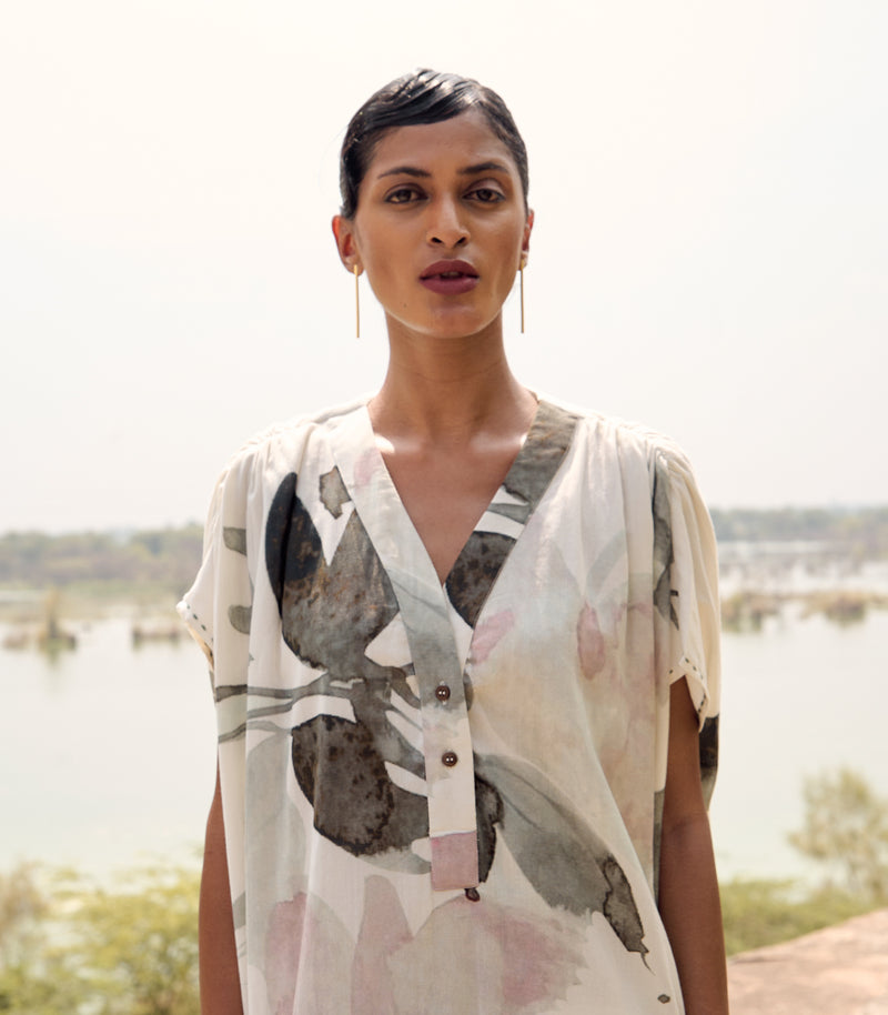 Ibis kaftan dress cotton by Khara Kapas in multi for women in Singapore
