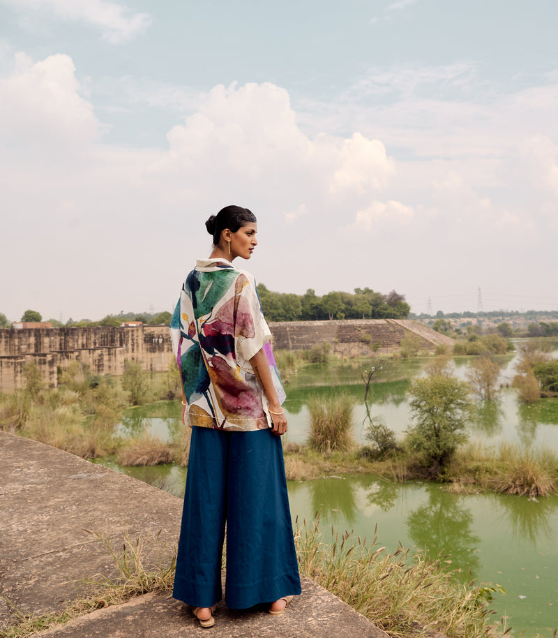 Hyliota co-ord set cotton by Khara Kapas in multi for women in Singapore
