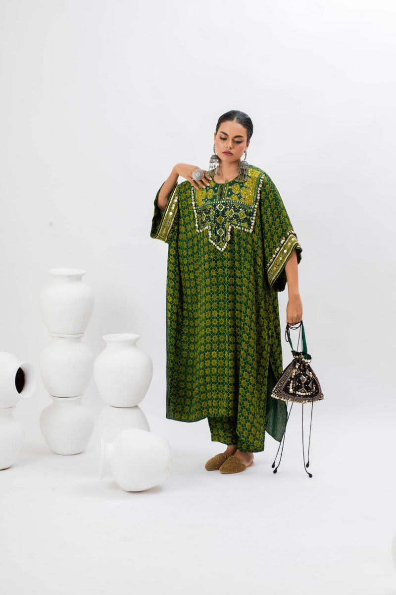 Marrakech Long Kurta Set with Slim Pants