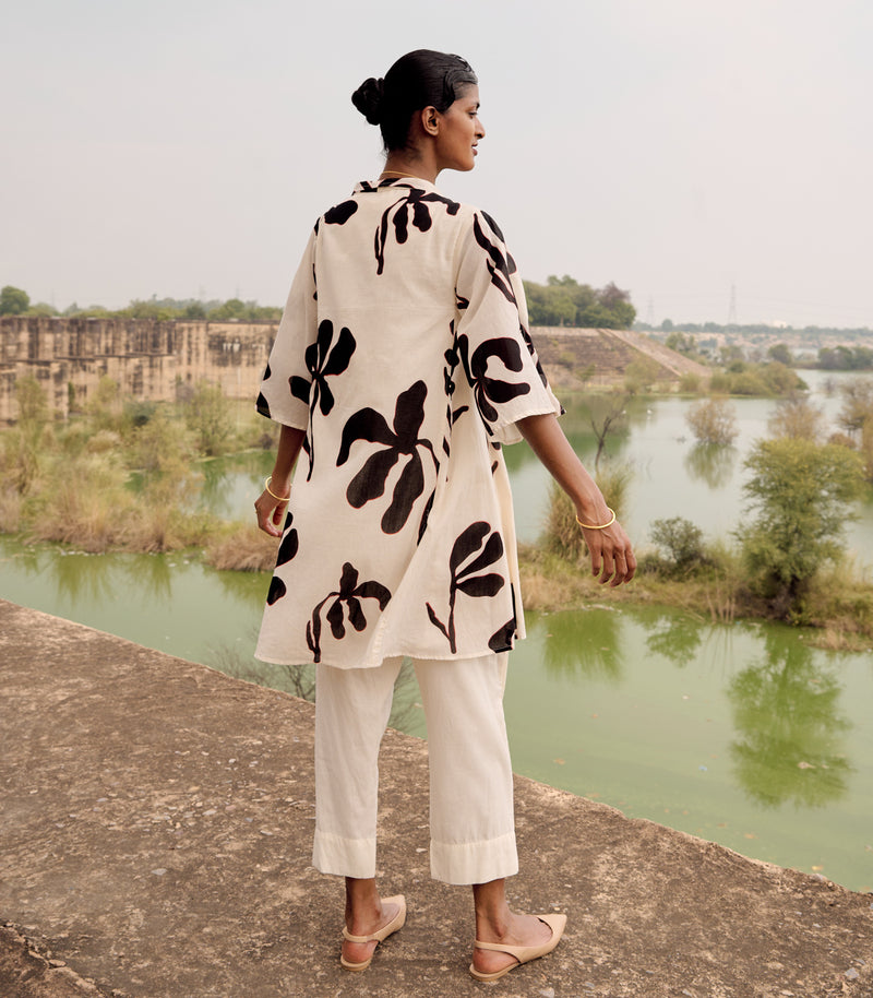 Ioras co-ord set cotton by Khara Kapas in white for women in Singapore
