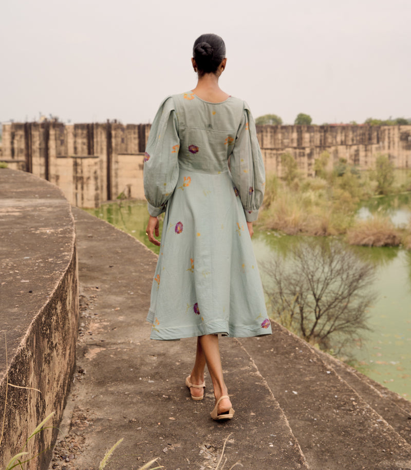 Pepla dress cotton by Khara Kapas in blue for women in Singapore
