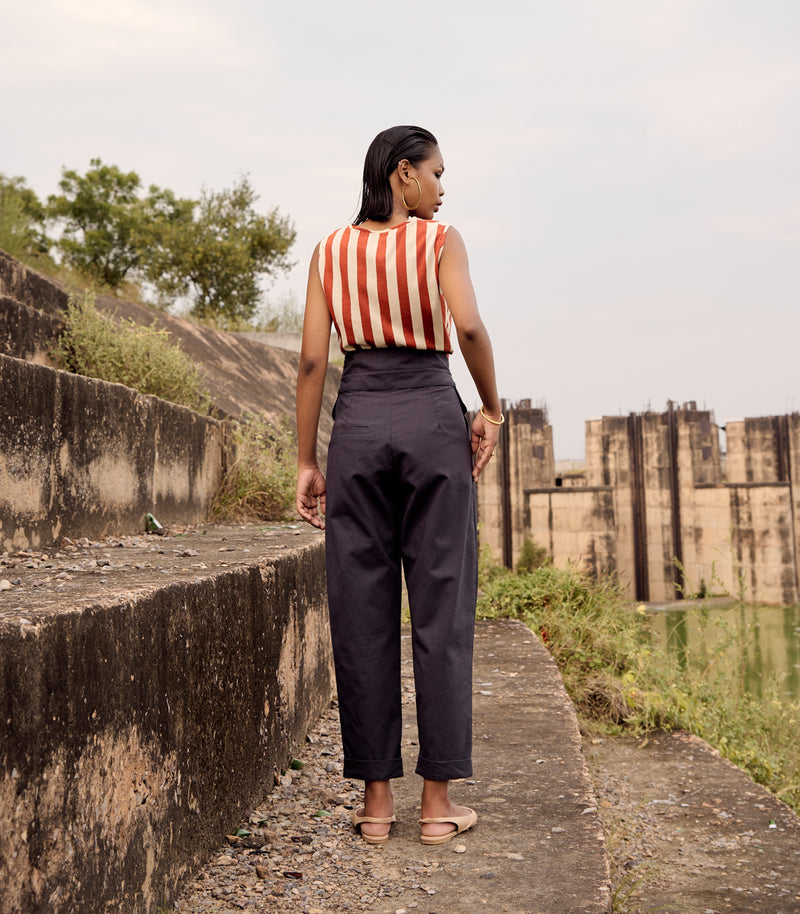 Caroline crop top cotton by Khara Kapas in red for women in Singapore