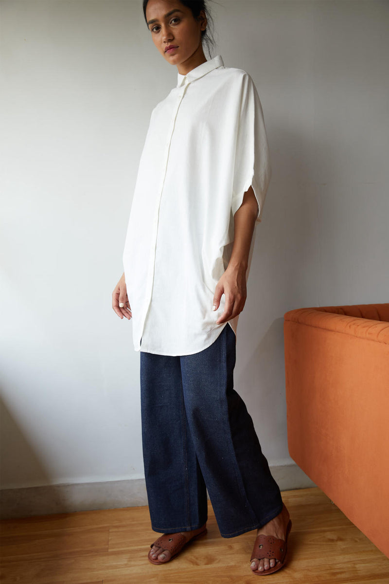 Daniel Shirt cotton by The Summer House in white color for women in Singapore