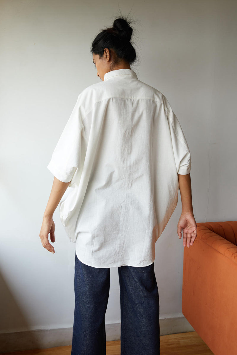 Daniel Shirt cotton by The Summer House in white color for women in Singapore