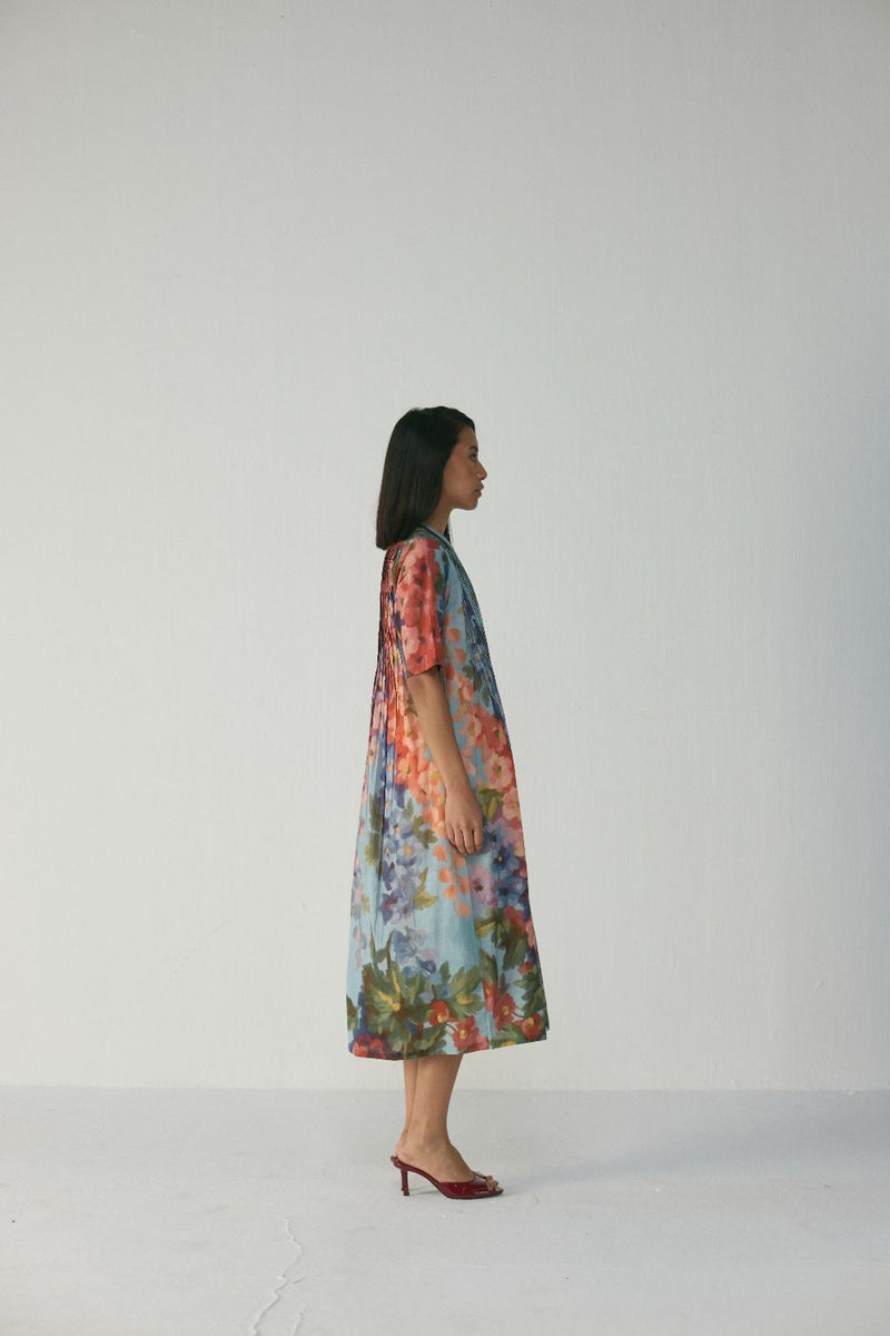 DARLINGTON PINTUCKS DRESS cotton by Yam in multi color for women in Singapore