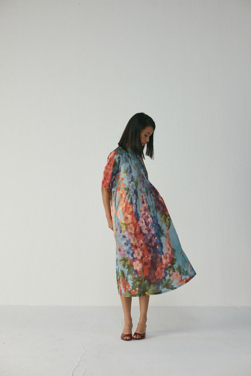 DARLINGTON PINTUCKS DRESS cotton by Yam in multi color for women in Singapore