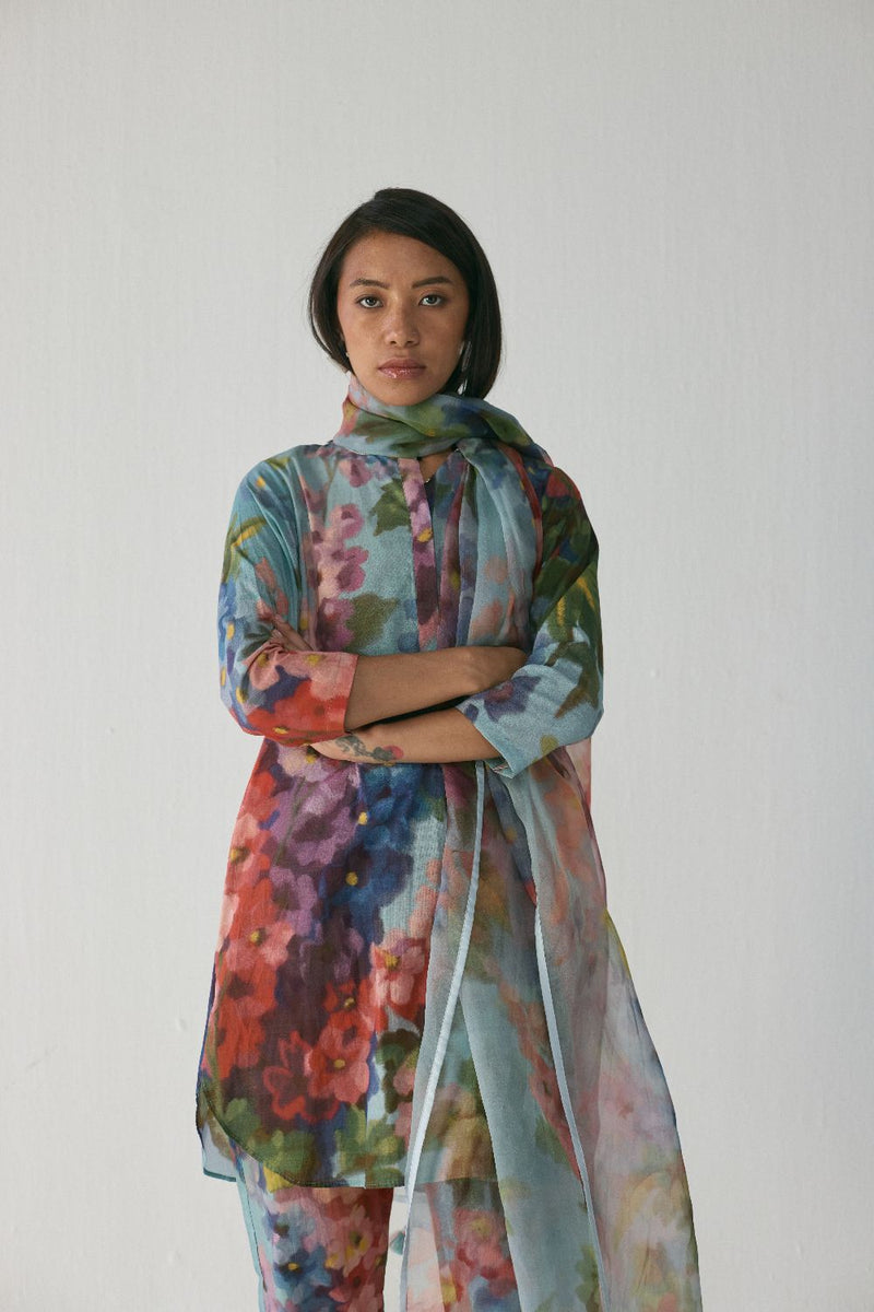 DARLINGTON ORGANZA DUPATTA organza by Yam in multi color for women in Singapore
