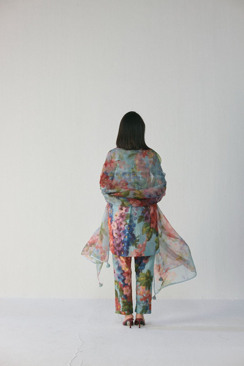 DARLINGTON ORGANZA DUPATTA organza by Yam in multi color for women in Singapore