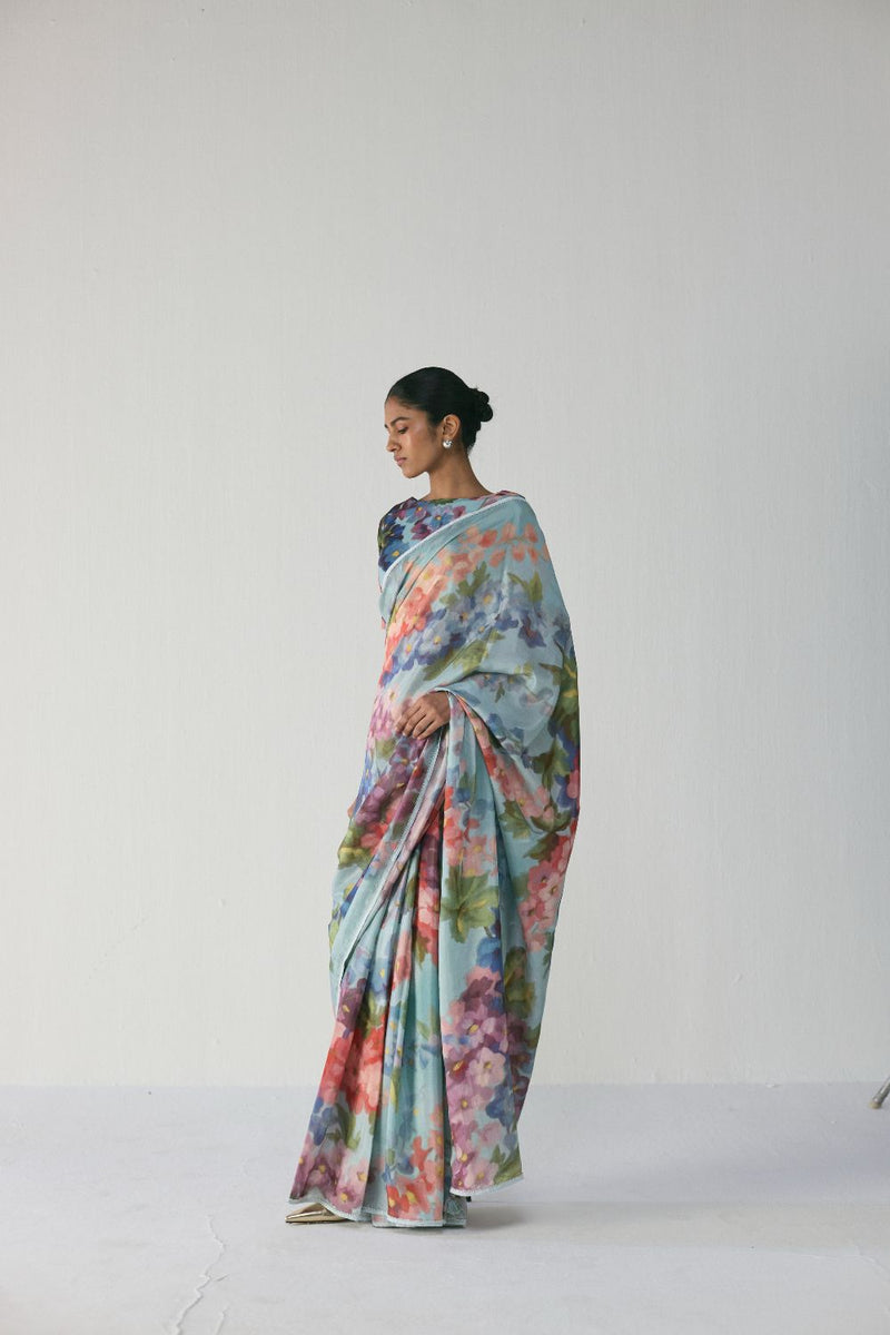 DARLINGTON SAREE mul by Yam in multi color for women in Singapore