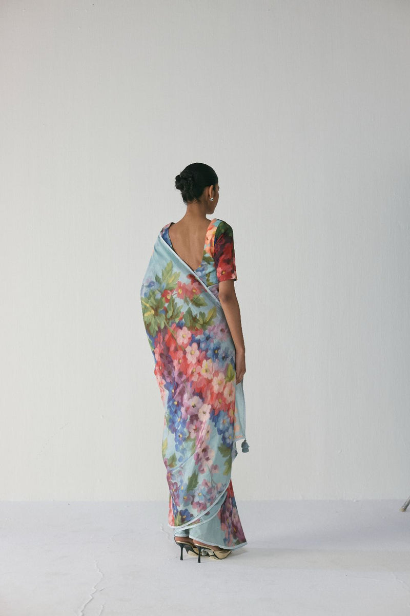 DARLINGTON SAREE mul by Yam in multi color for women in Singapore
