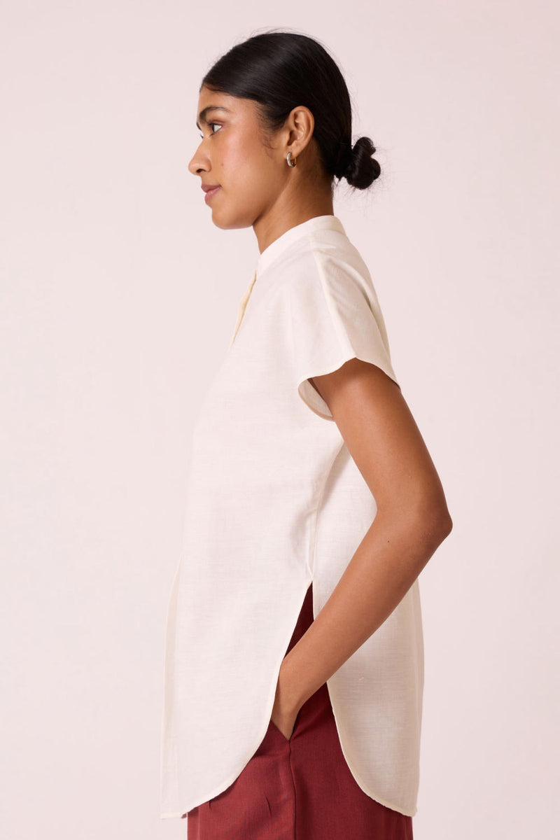 Deok Handwoven Cotton Top cotton by The Summer House for women in Singapore
