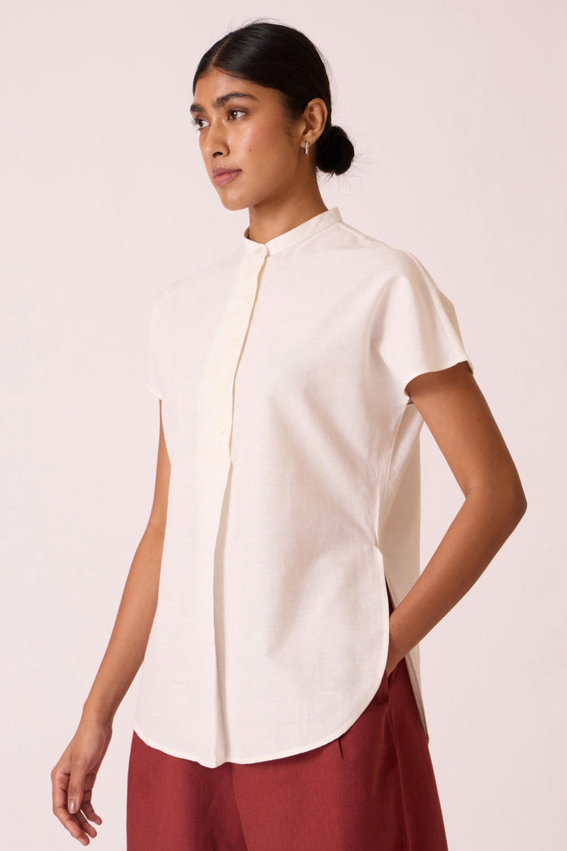Deok Handwoven Cotton Top cotton by The Summer House for women in Singapore