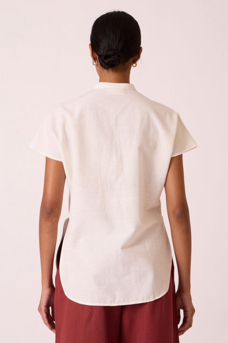 Deok Handwoven Cotton Top cotton by The Summer House for women in Singapore