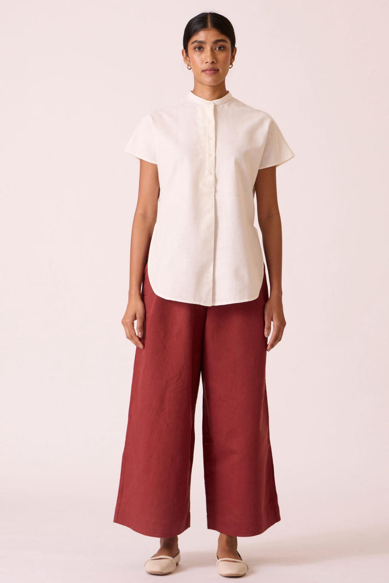 Deok Handwoven Cotton Top cotton by The Summer House for women in Singapore