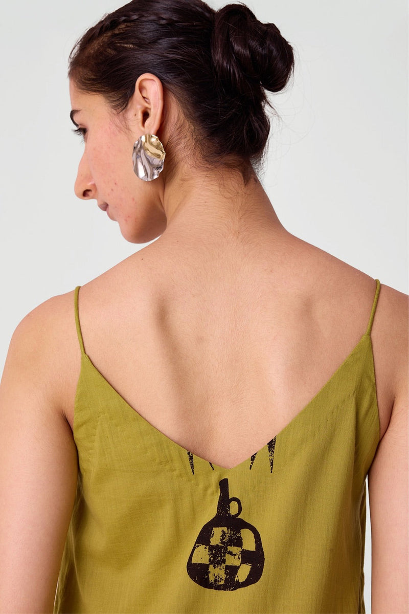 Dhaani Yellow Printed Dress