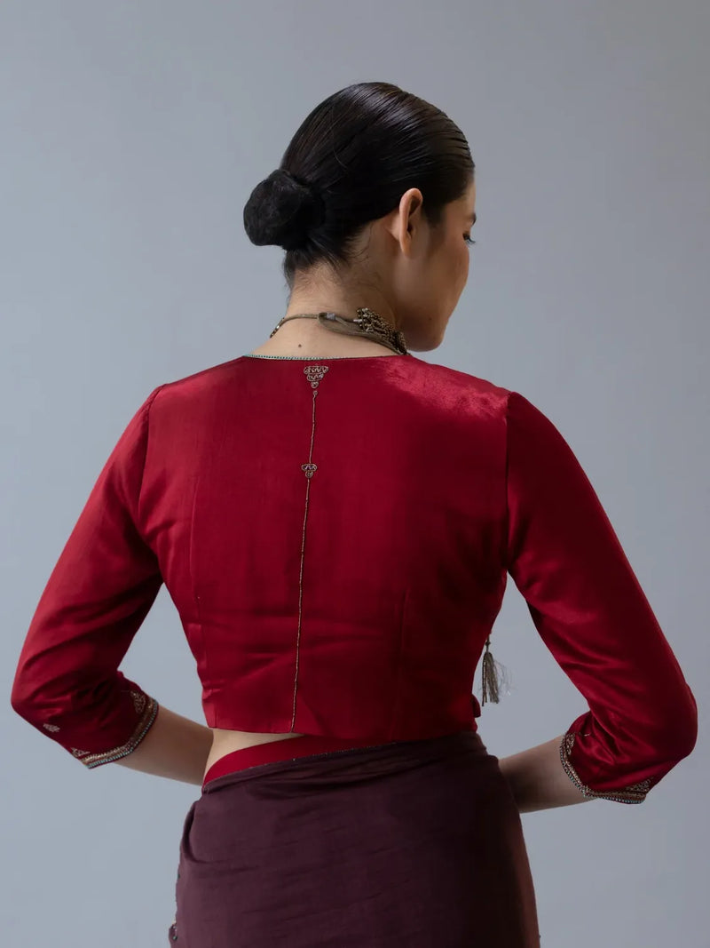 Dharmalad Blouse-Red
