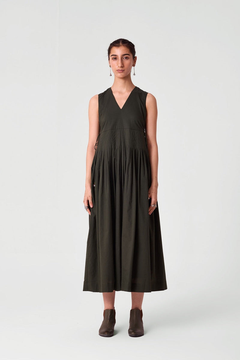 Dhriti Green Midi Dress