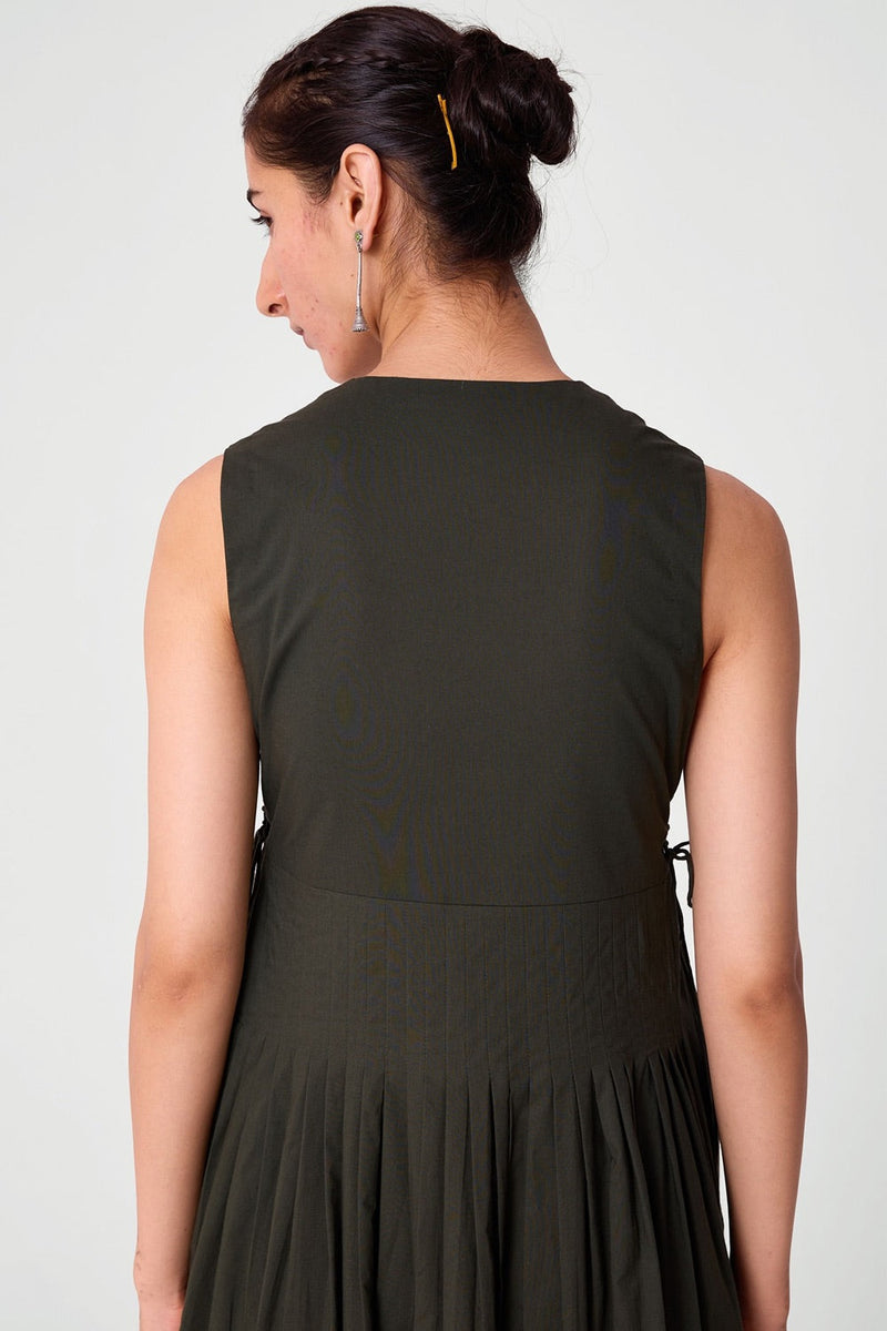 Dhriti Green Midi Dress