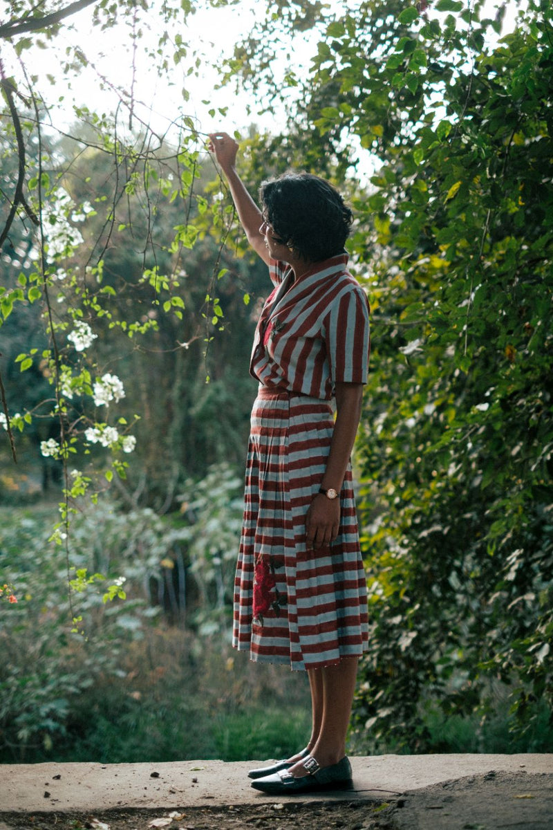 Doriya Pleated Skirt cotton by JodiLife for women in Singapore