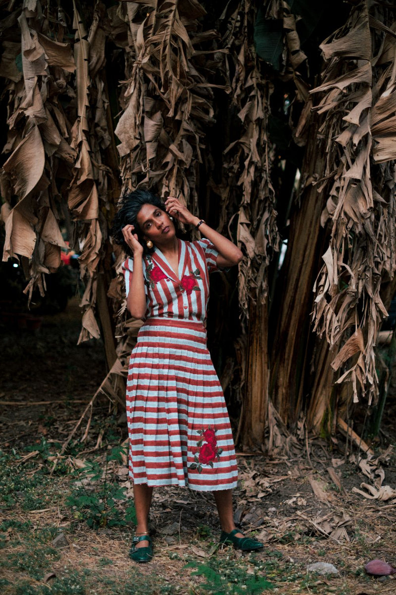 Doriya Pleated Skirt cotton by JodiLife for women in Singapore