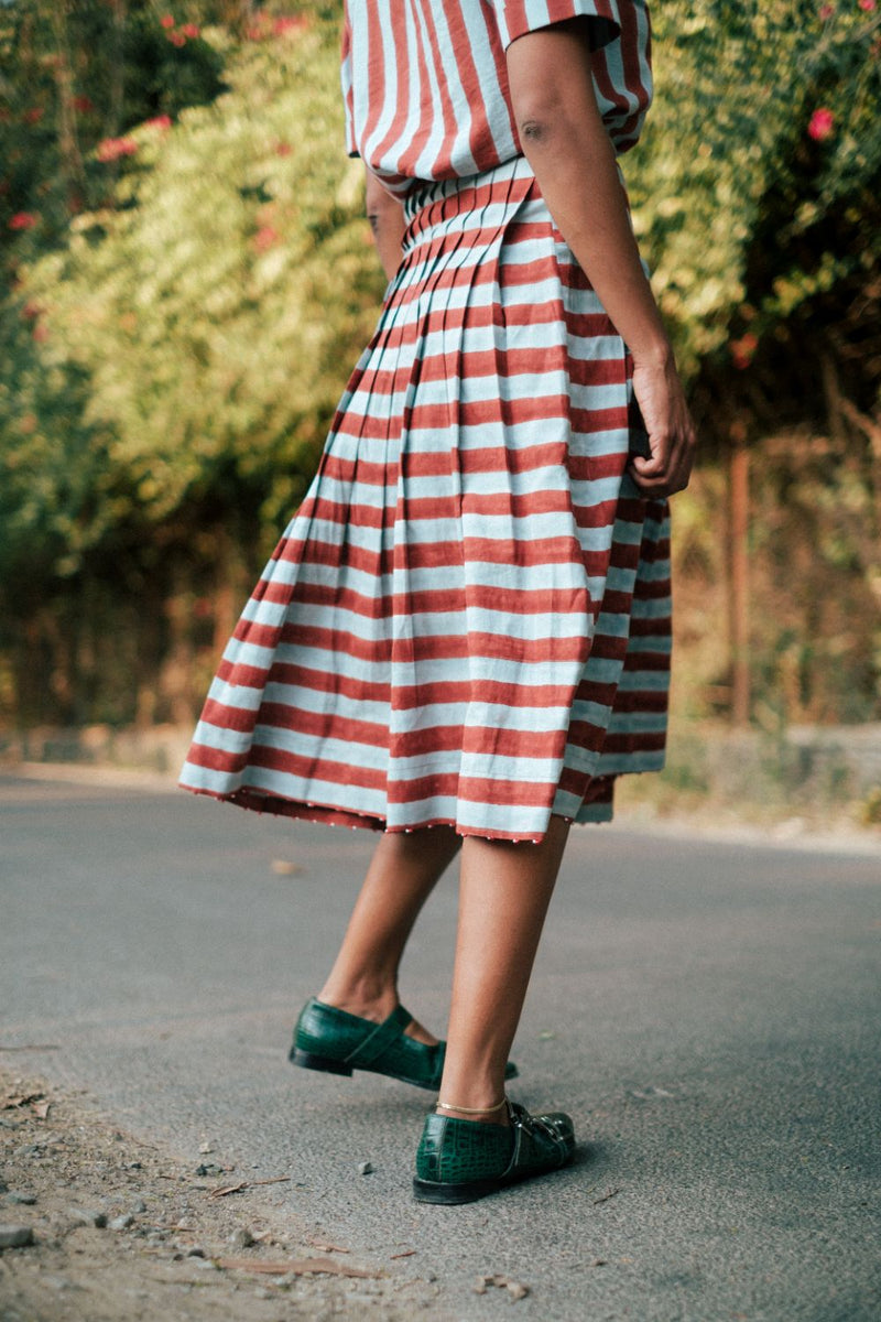 Doriya Pleated Skirt cotton by JodiLife for women in Singapore