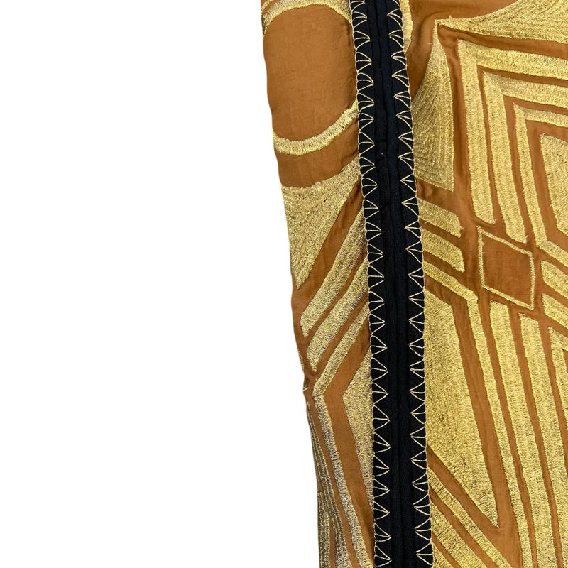 Unisex Sunhera Jacket cotton by Ka-Sha in gold color for women in Singapore
