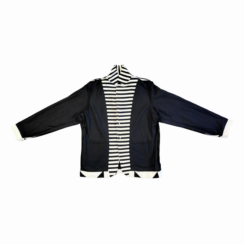 Unisex Ayna Blazer cotton by Ka-Sha in black color for women in Singapore