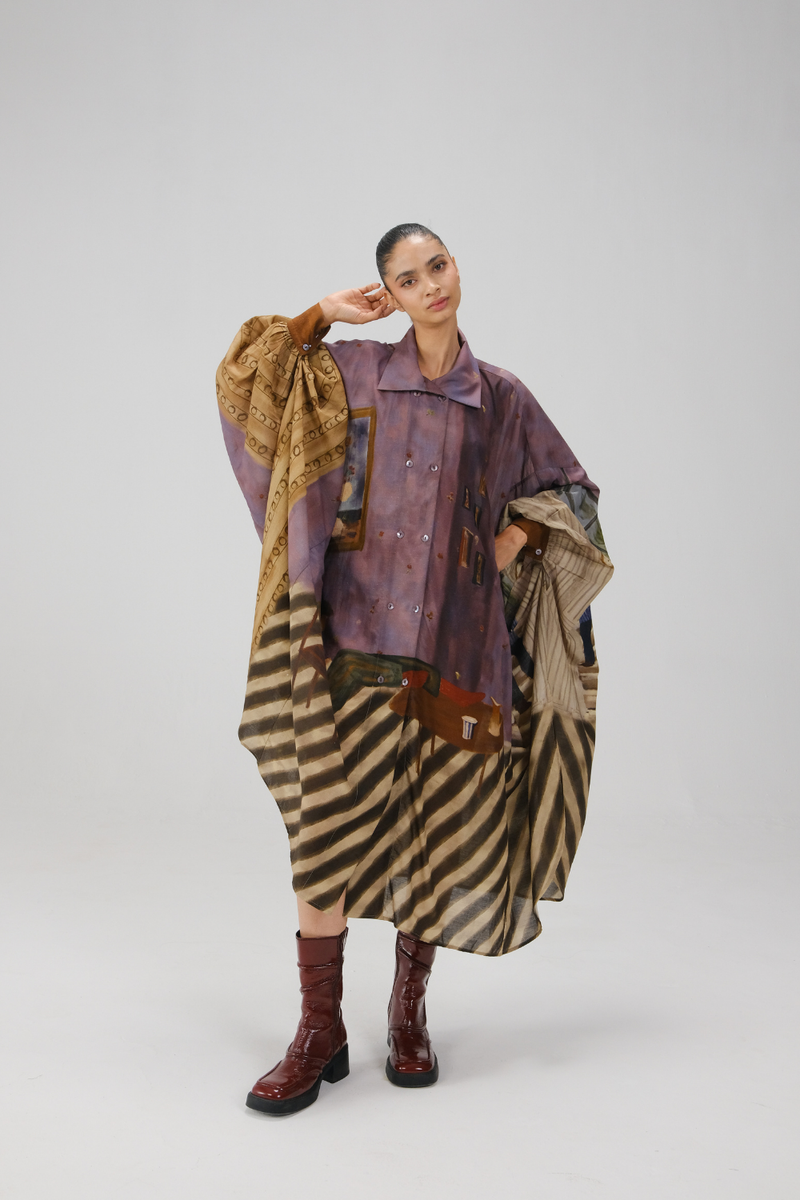 ECHO DRESS-Living Room cotton by CORD for women in Singapore