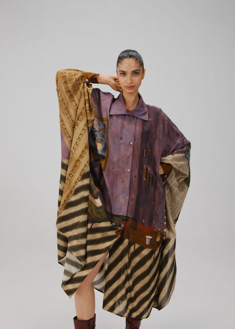 ECHO DRESS-Living Room cotton by CORD for women in Singapore