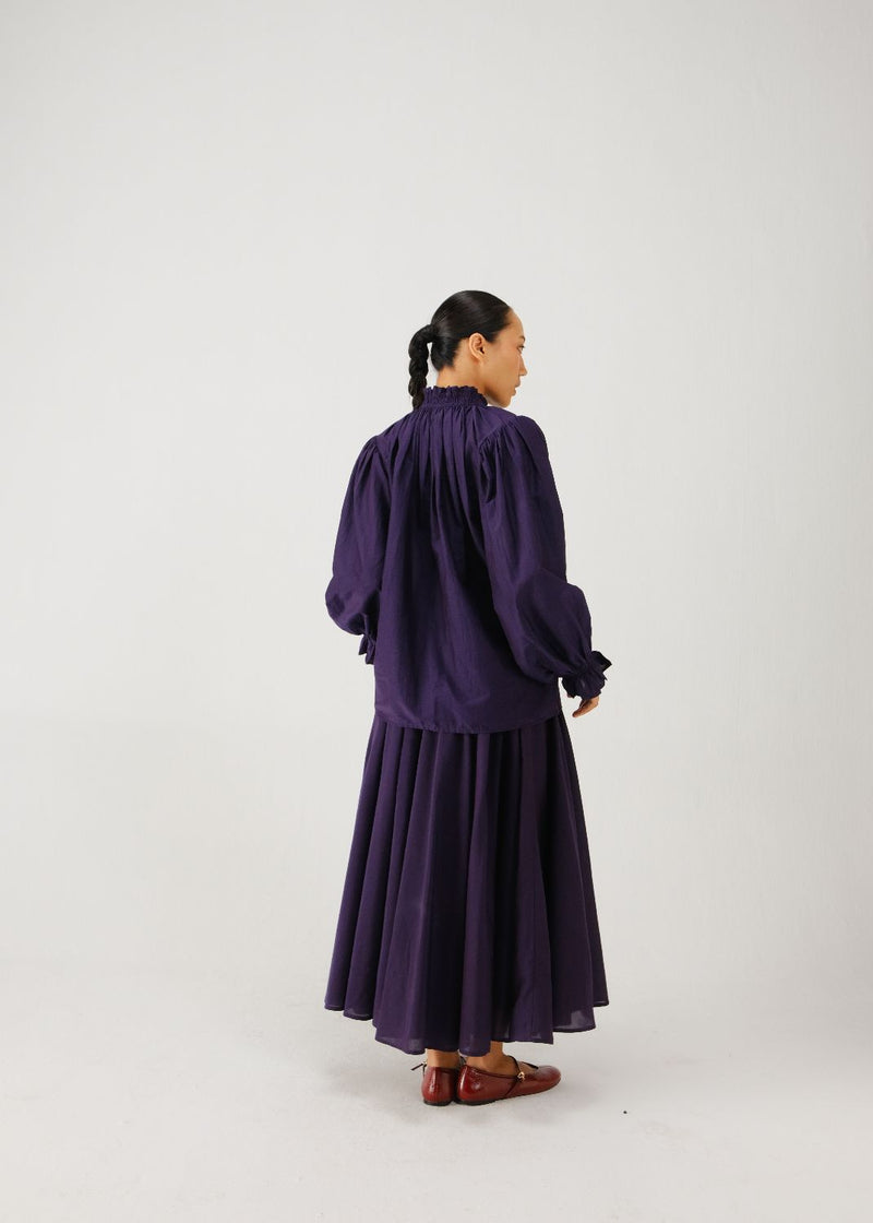 Elsa set-Ink parrot emb. silk by CORD for women in Singapore