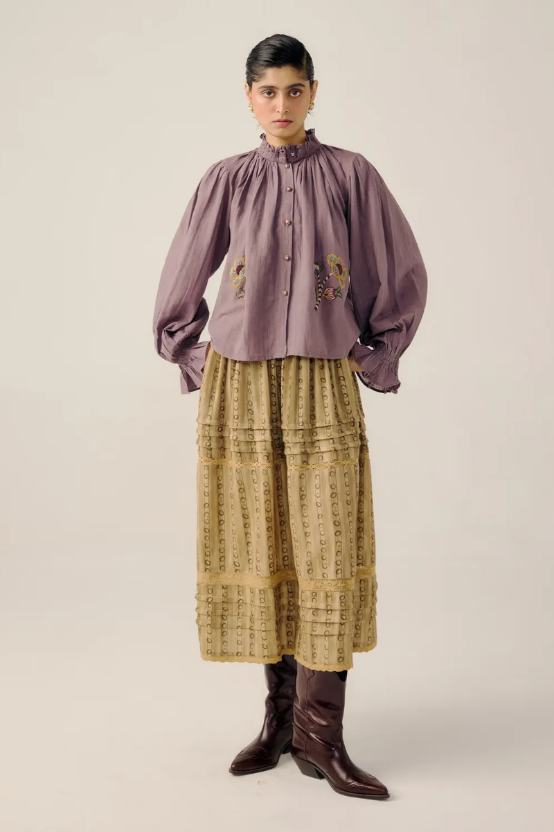Elsa Top - Bloom Emb. cotton by CORD for women in Singapore