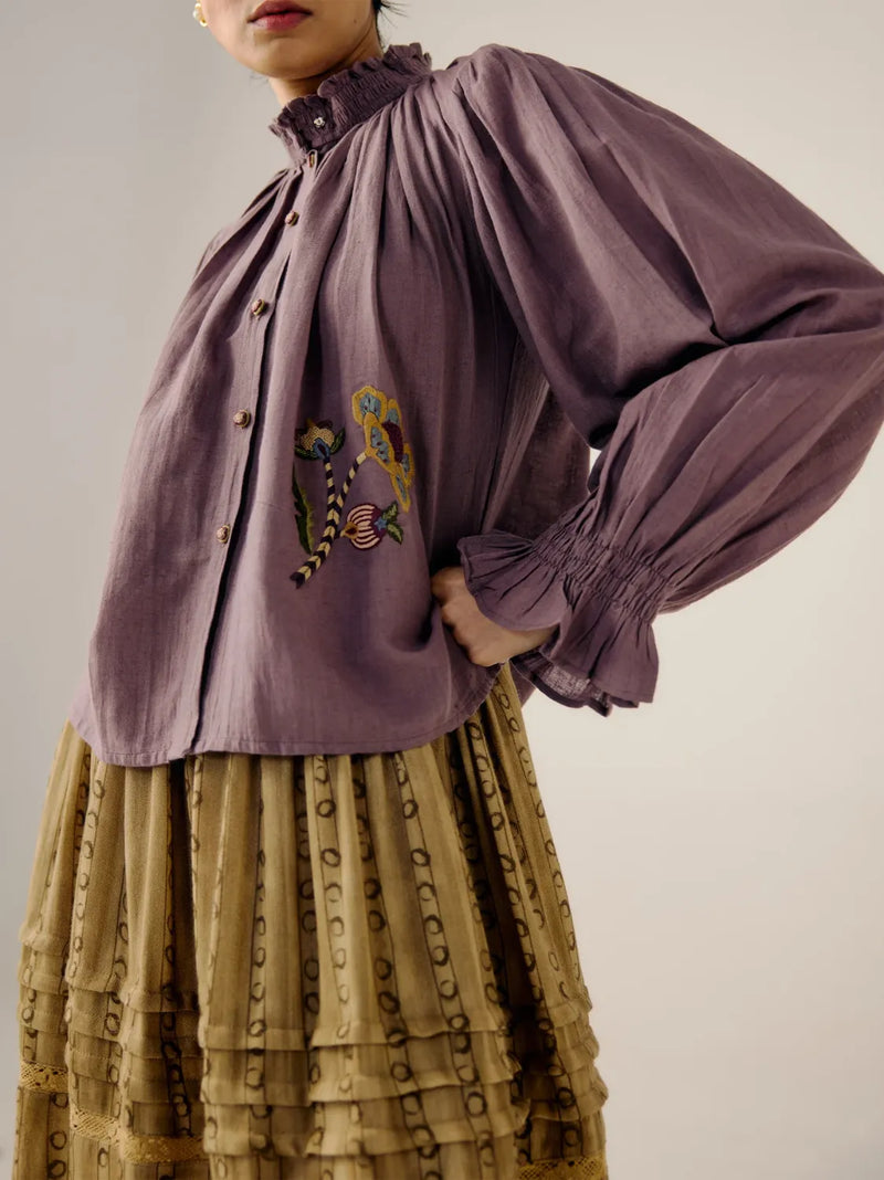 Elsa Top - Bloom Emb. cotton by CORD for women in Singapore