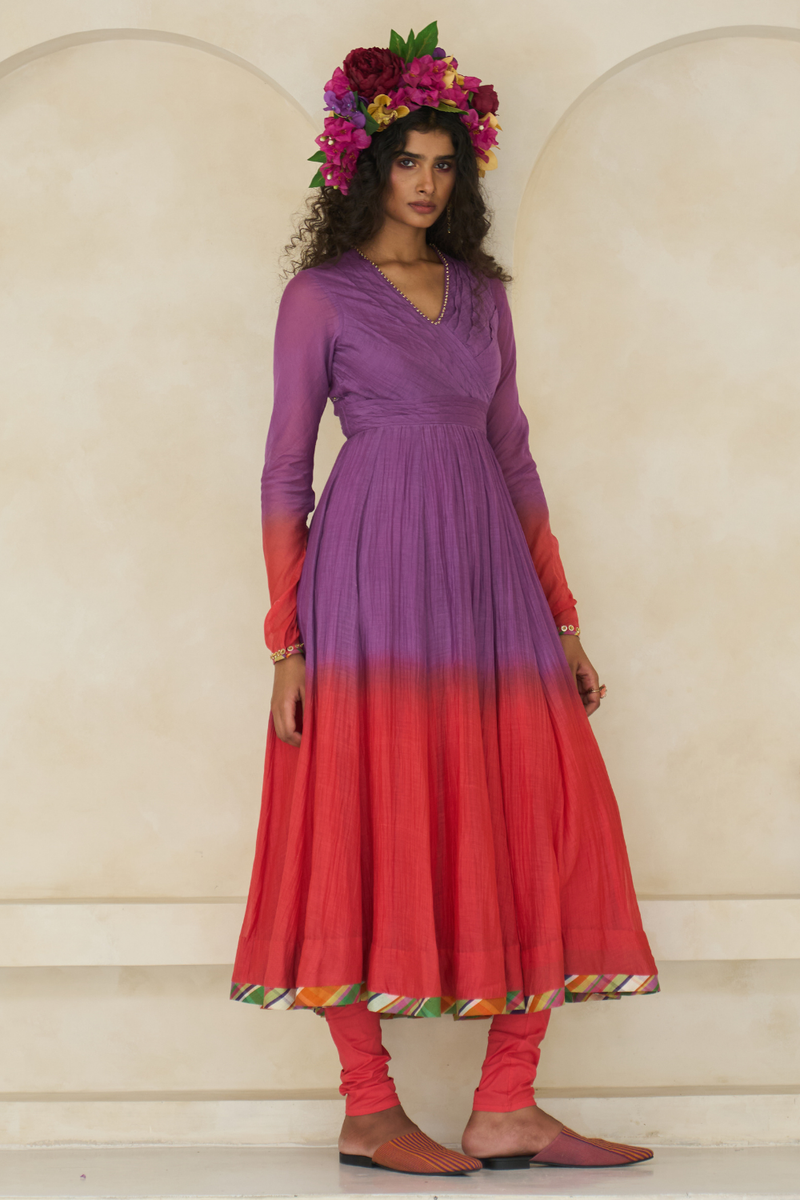 Emily Set With Gilet cotton by SWATTI KAPOOR in multi color for women in Singapore