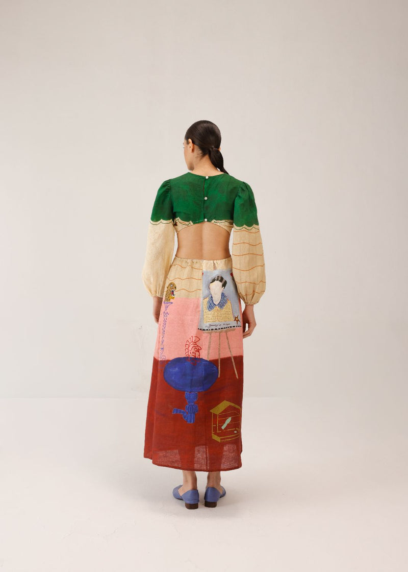 EURO LONG DRESS - LOFT all linen by CORD for women in Singapore