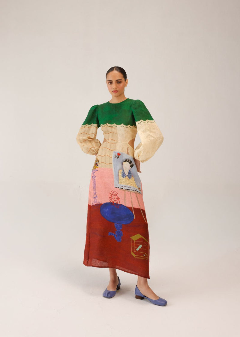 EURO LONG DRESS - LOFT all linen by CORD for women in Singapore