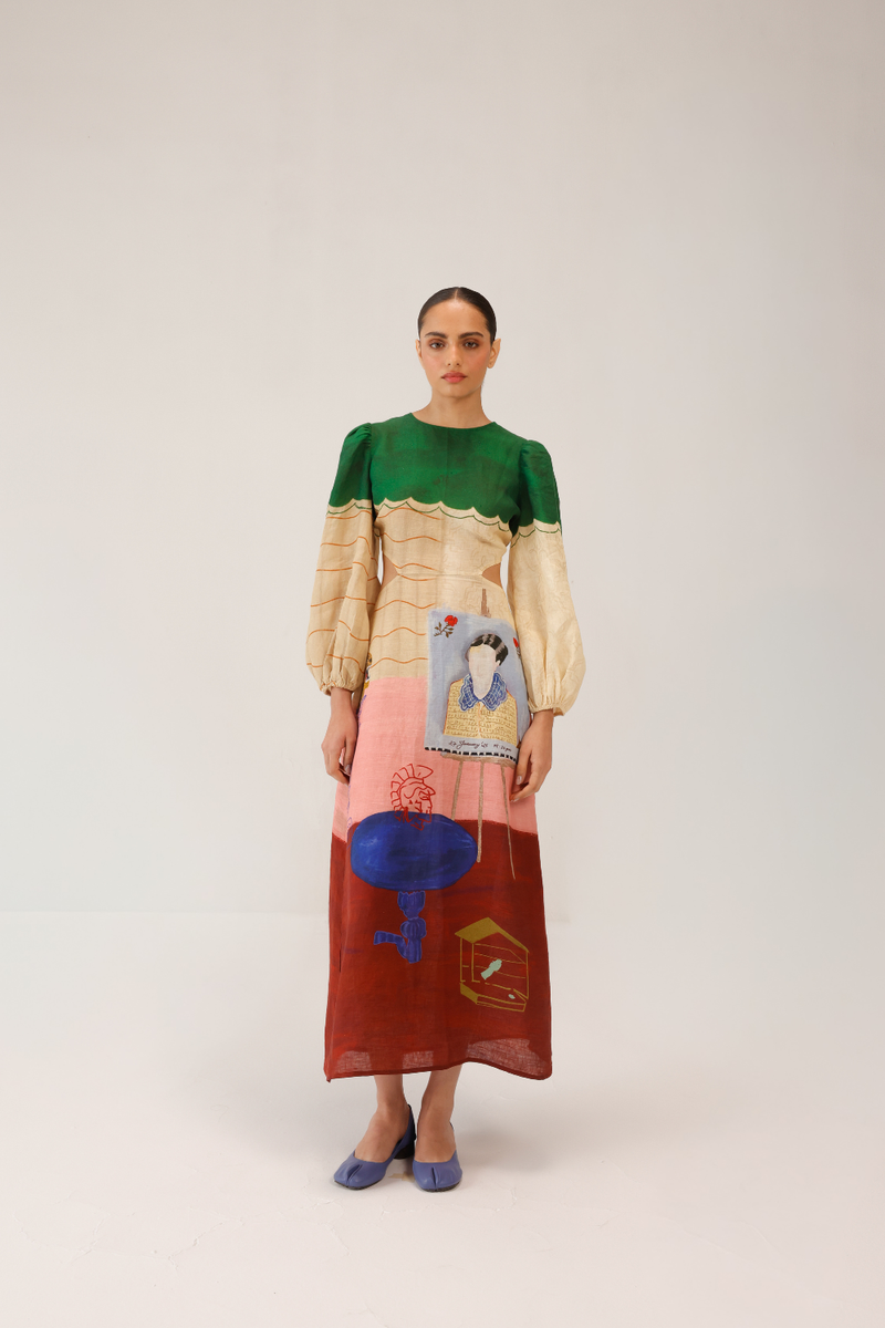 EURO LONG DRESS - LOFT all linen by CORD for women in Singapore