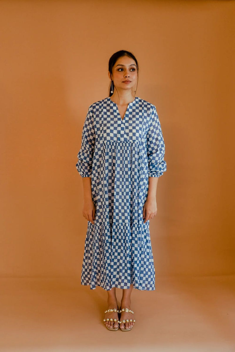 Eclipse Dress mul by Homegrown by Alterego in blue color for women in Singapore