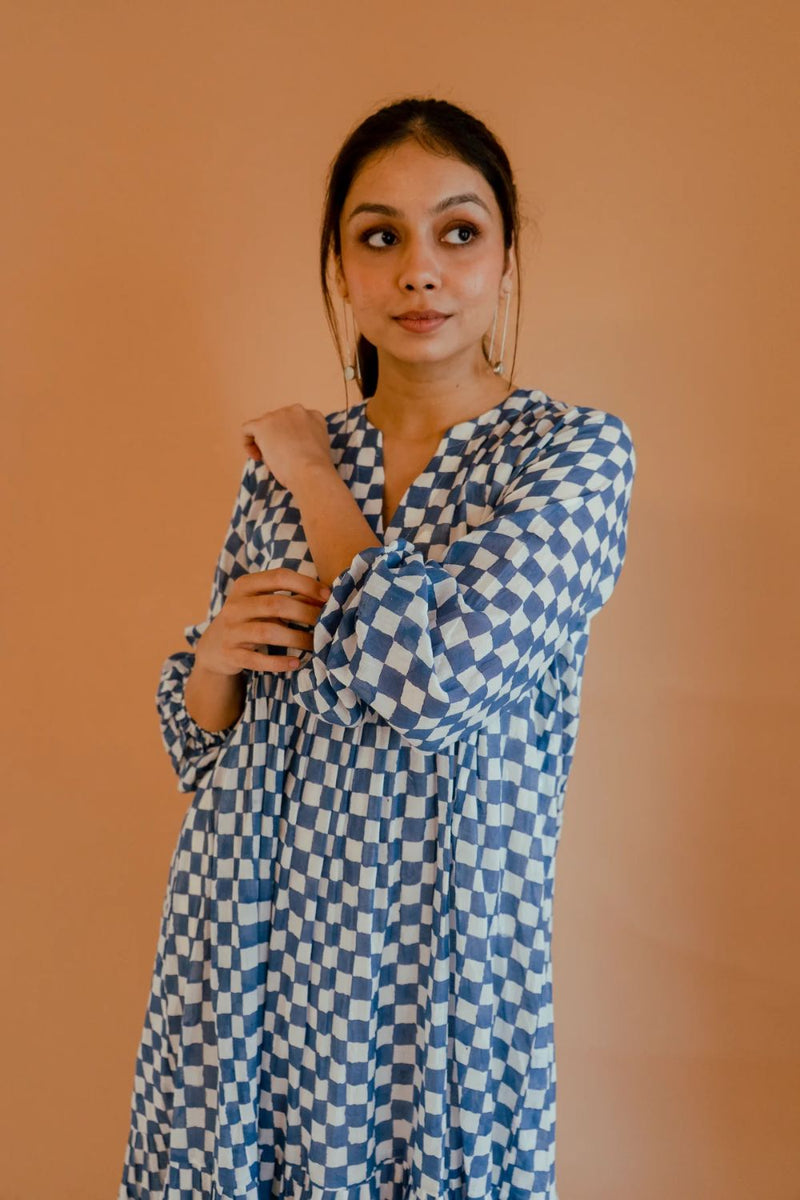 Eclipse Dress mul by Homegrown by Alterego in blue color for women in Singapore