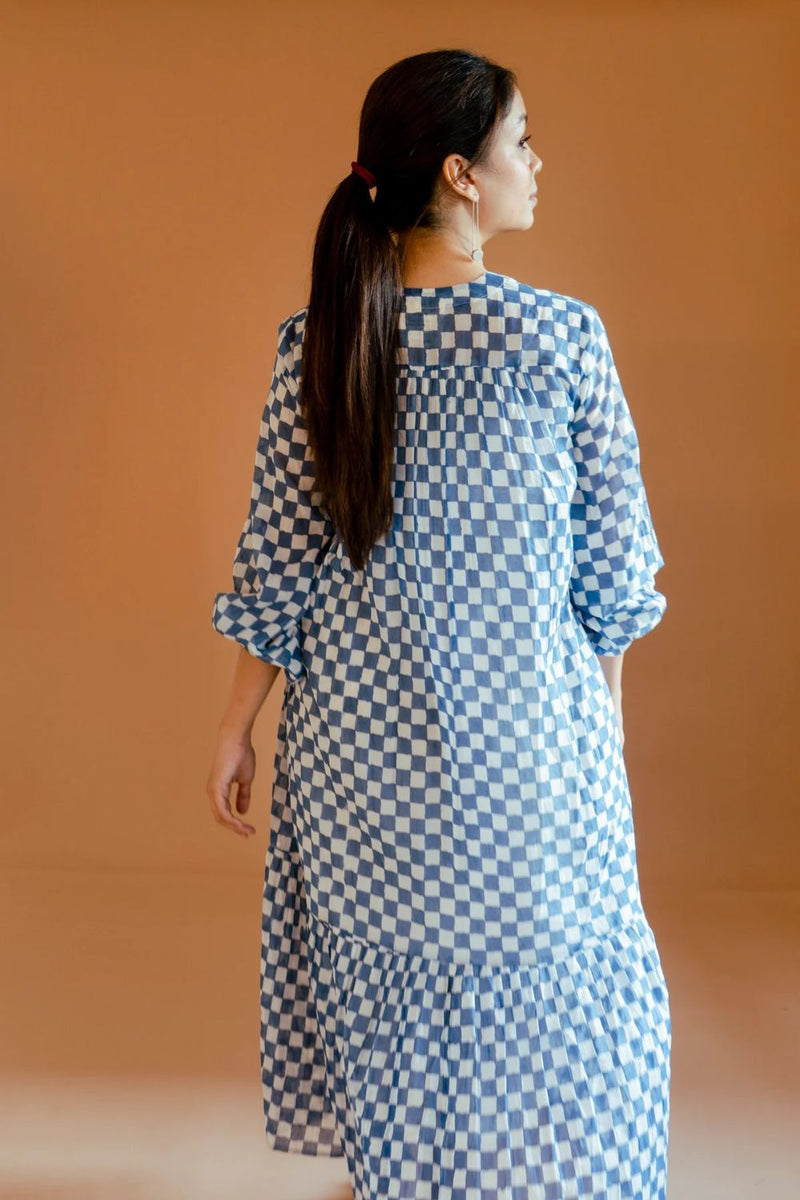 Eclipse Dress mul by Homegrown by Alterego in blue color for women in Singapore