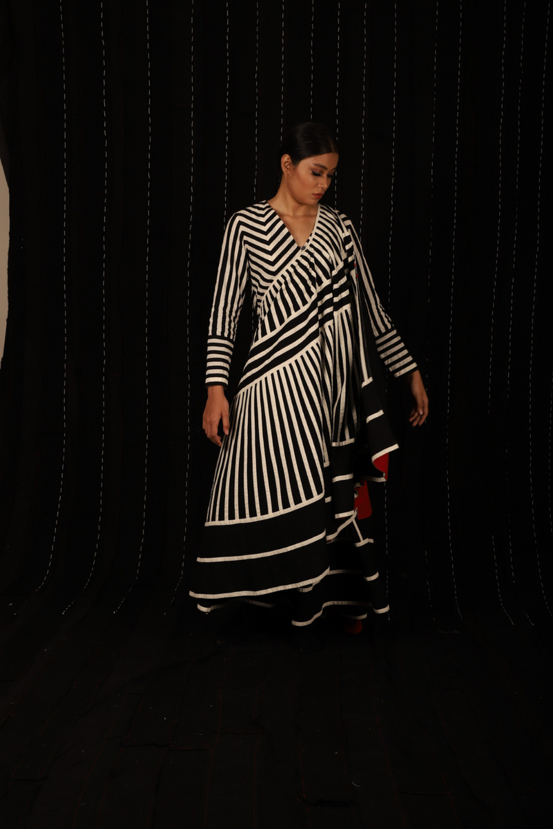 Eden Sari Dress cotton by Ka-Sha in multi color for women in Singapore