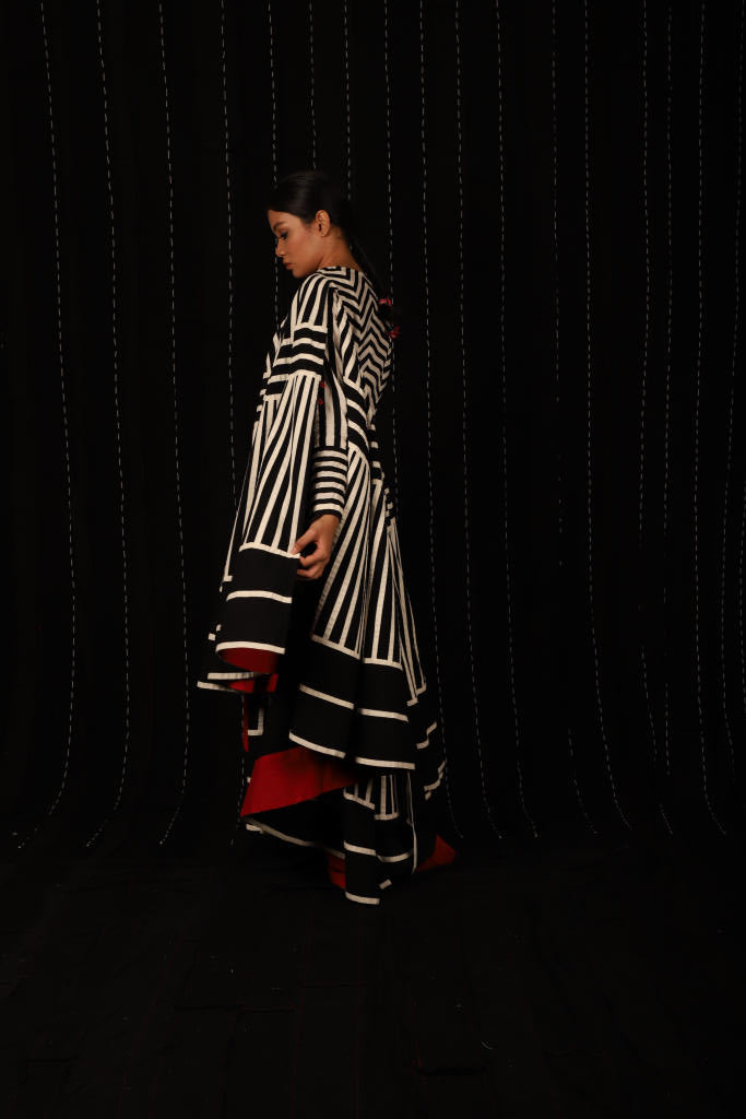 Eden Sari Dress cotton by Ka-Sha in multi color for women in Singapore