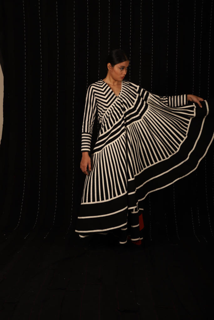Eden Sari Dress cotton by Ka-Sha in multi color for women in Singapore