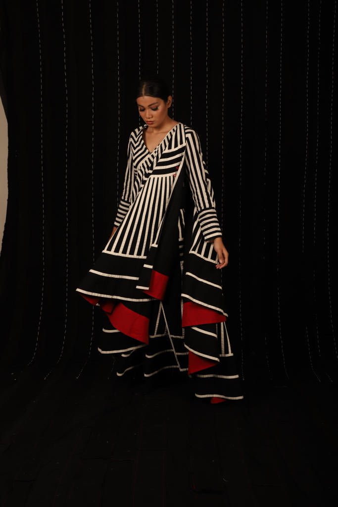 Eden Sari Dress cotton by Ka-Sha in multi color for women in Singapore