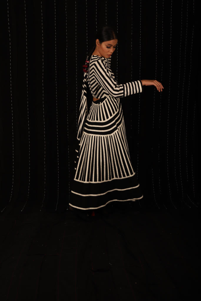 Eden Sari Dress cotton by Ka-Sha in multi color for women in Singapore