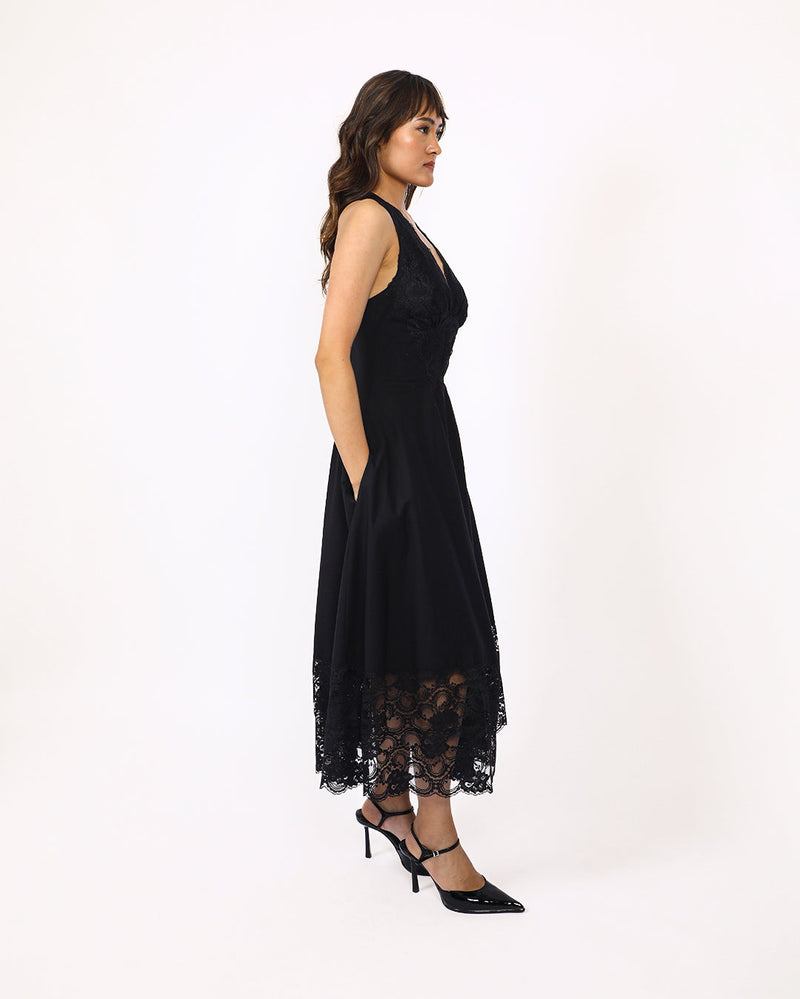 Jia Dress 100% cotton Buy Jia Dress from C&W | Dresses for Women by Leh Studios in black color for women in Singapore