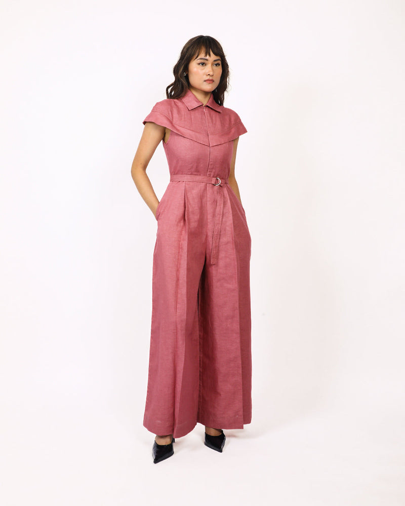 Sophie cape jumpsuit 100% cotton Buy Sophie cape jumpsuit from C&W | Jumpsuits for Women by Leh Studios for women in Singapore