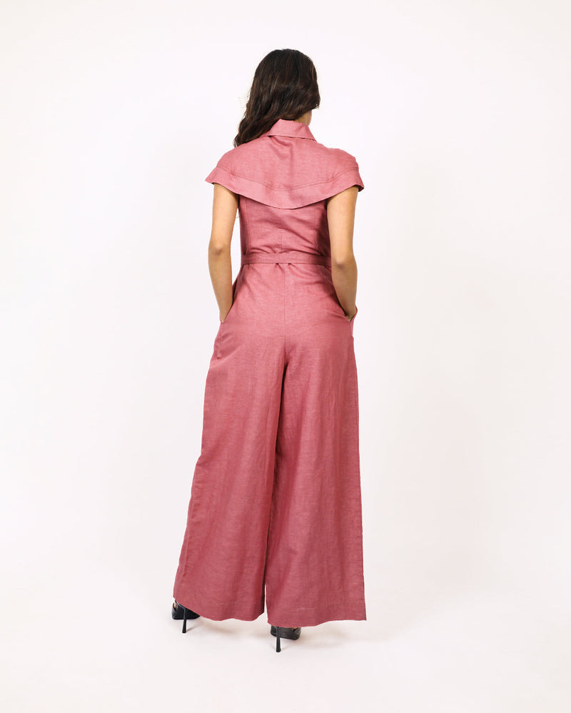 Sophie cape jumpsuit 100% cotton Buy Sophie cape jumpsuit from C&W | Jumpsuits for Women by Leh Studios for women in Singapore