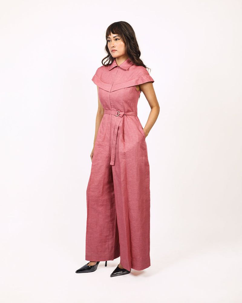 Sophie cape jumpsuit 100% cotton Buy Sophie cape jumpsuit from C&W | Jumpsuits for Women by Leh Studios for women in Singapore
