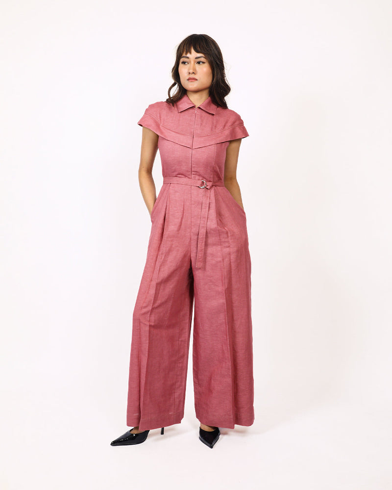 Sophie cape jumpsuit 100% cotton Buy Sophie cape jumpsuit from C&W | Jumpsuits for Women by Leh Studios for women in Singapore